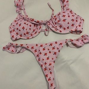 SHEIN Cherry Pink Bikini Size M